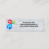 Carte De Visite Mini Services de réparation des maisons | Mur en brique (Dos)