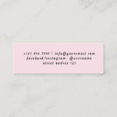 Carte De Visite Mini Services professionnels de garde d'enfants Soins f (Dos)