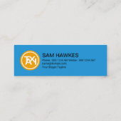 Carte De Visite Mini Signalisation de l'effet de verre transparent Taxi (Dos)