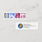 Carte De Visite Mini Signalisation d'icône des services de construction (Devant / Derrière)