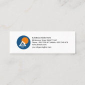 Carte De Visite Mini Signalisation d'icône des services de construction (Dos)