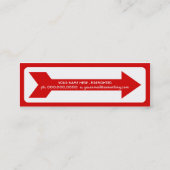 Carte De Visite Mini signe d'extincteur (Dos)