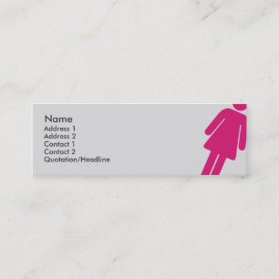 Carte De Visite Mini Signe femelle - maigre