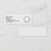 Carte De Visite Mini Signes de zodiaque (Devant / Derrière)