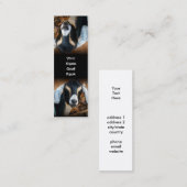 Carte De Visite Mini Signet à l'envers idiot de chèvre d'animal (Devant / Derrière)