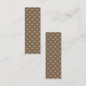 Carte De Visite Mini signet à motif citrouille automne (Devant / Derrière)