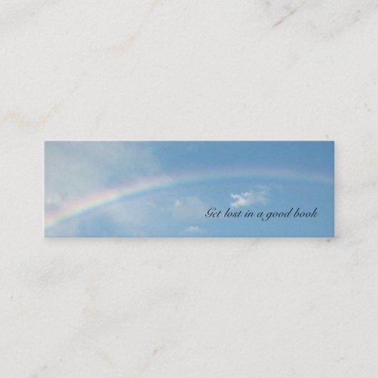 Carte De Visite Mini signet "Arc-en-ciel" (Devant)