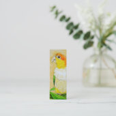 Carte De Visite Mini SIGNET - caïque de perroquet (Debout devant)