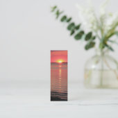 Carte De Visite Mini Signet/Carte de visite du crépuscule (Debout devant)