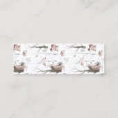 Carte De Visite Mini Signet d'animaux de forêt d'aquarelles (Dos)