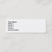 Carte De Visite Mini Signet de biscuit de thé (Dos)