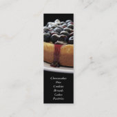 Carte De Visite Mini signet de cheesecake aux bleuets (Dos)