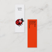 Carte De Visite Mini Signet de coccinelle (Devant / Derrière)