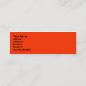 Carte De Visite Mini Signet de coccinelle (Dos)