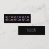 Carte De Visite Mini Signet de conception de papillon (Devant / Derrière)