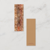 Carte De Visite Mini Signet de design henné (Devant / Derrière)