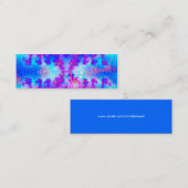 Carte De Visite Mini Signet de fractale d'aquarelle (Devant / Derrière)
