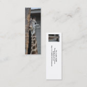 Carte De Visite Mini Signet "de girafe timide" (Devant / Derrière)