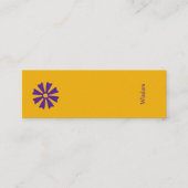 Carte De Visite Mini Signet de l'Adinkra africaine (sagesse) (Devant)