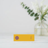 Carte De Visite Mini Signet de l'Adinkra africaine (sagesse) (Debout devant)