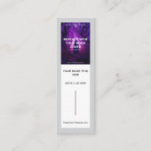 Carte De Visite Mini Signet de lancement du livre de l'auteur promotion (Devant)