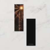 Carte De Visite Mini Signet de l'électricité de feux d'artifice (Devant / Derrière)