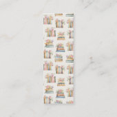 Carte De Visite Mini Signet de livre fleur sauvage Favoriser (Dos)