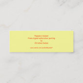 Carte De Visite Mini Signet "de marguerites des pavots n petit" (Dos)