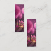 Carte De Visite Mini Signet de nuit rose (Devant / Derrière)