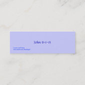 Carte De Visite Mini Signet de pains et de poissons (Dos)