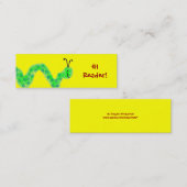 Carte De Visite Mini Signet de rat de bibliothèque du lecteur #1 (Devant / Derrière)