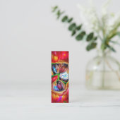 Carte De Visite Mini Signet de réflexions Abstraites vibrantes sur les (Debout devant)