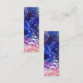 Carte De Visite Mini Signet de rêve de chat Abstrait cosmique (Devant / Derrière)