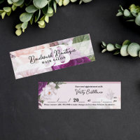 Signet de Salon Fleur Rose Mauve Poussiéreux Rende