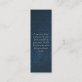 Carte De Visite Mini Signet de science-fiction ou d'Imaginaire (Dos)