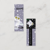 Carte De Visite Mini Signet de Snowy Owl (Devant / Derrière)