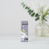 Carte De Visite Mini Signet de Snowy Owl (Debout devant)