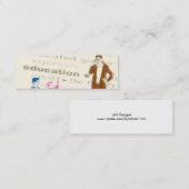 Carte De Visite Mini Signet d'éducation (Devant / Derrière)