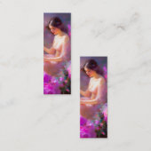 Carte De Visite Mini Signet d'élégance sensuelle (Devant / Derrière)
