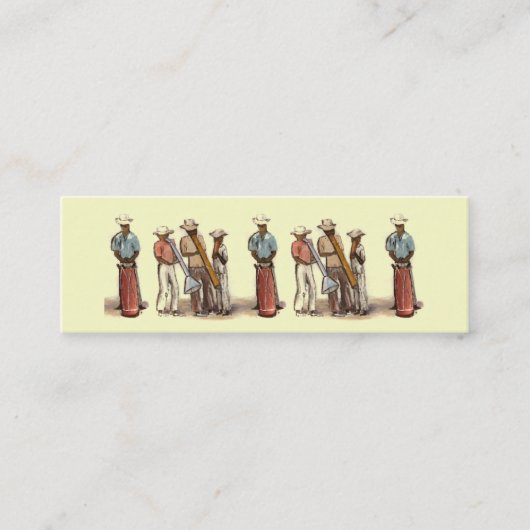 Carte De Visite Mini Signet des musiciens haïtiens (Devant)