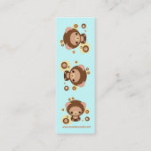 Carte De Visite Mini signet d'ours de "brownie" (Dos)