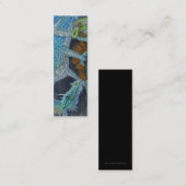 Carte De Visite Mini SIGNET - dragon bleu (Devant / Derrière)