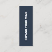 Carte De Visite Mini Signet du portrait de la nature (Dos)