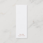 Carte De Visite Mini Signet henné (Dos)