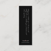 Carte De Visite Mini Signet - Livre-pile (Dos)