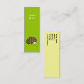 Carte De Visite Mini Signet mignon de hérisson (Devant / Derrière)