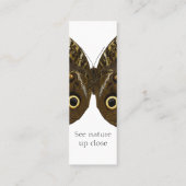 Carte De Visite Mini Signet papillon morpho bleu (Dos)