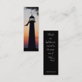 Carte De Visite Mini Signet phare (Devant / Derrière)