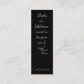 Carte De Visite Mini Signet phare (Dos)