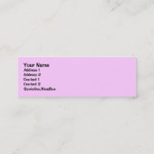 Carte De Visite Mini Signet porcin rose (Dos)